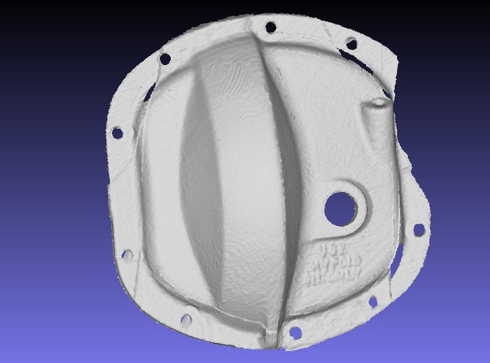 Scansione 3D di una coppa differenziale per analisi e reverse engineering.