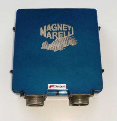 Centralina Magneti Marelli, versione con coperchio blu.