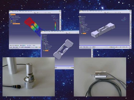Modellazione 3D e disegno tecnico di un componente meccanico.