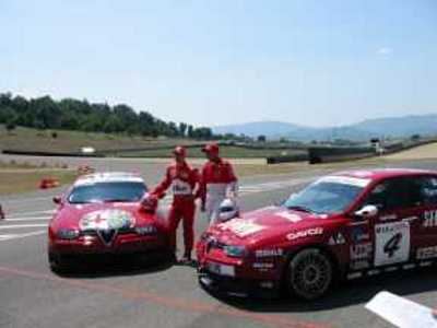 Alfa Romeo 156 da competizione con Michael Schumacher.